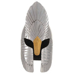 HKH Casco de caballero medieval réplica LARP - Acero plateado