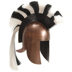 HKH Capacete de Soldado Grego Réplica LARP cobre Prateado