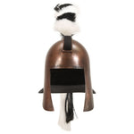 HKH Capacete de Soldado Grego Réplica LARP cobre Prateado