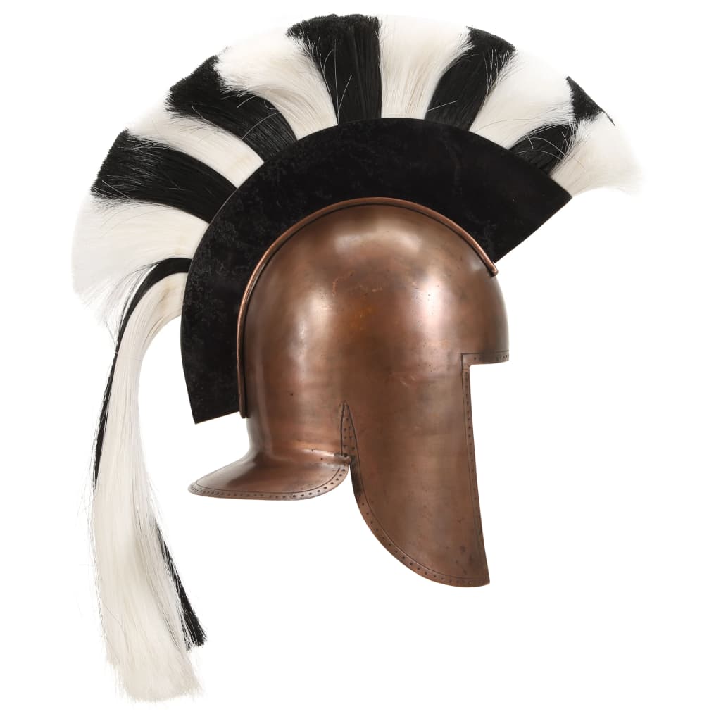 HKH Capacete de Soldado Grego Réplica LARP cobre Prateado
