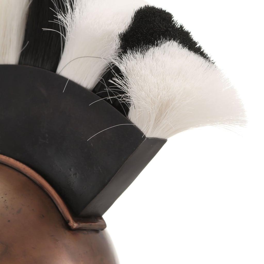 HKH Capacete de Soldado Grego Réplica LARP cobre Prateado