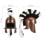 HKH Capacete de Soldado Grego Réplica LARP cobre Prateado