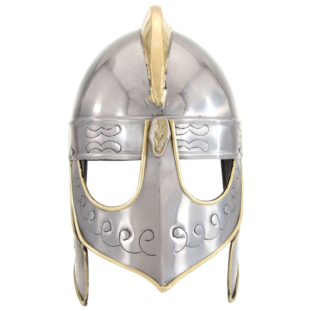 HKH Capacete Soldado Beowulf Réplica LARP - Aço Prateado