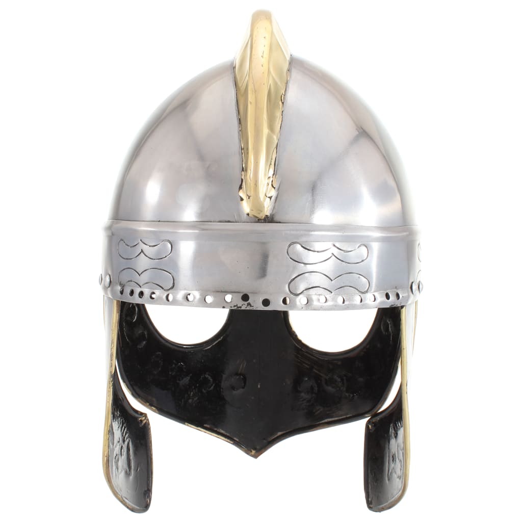 HKH Capacete Soldado Beowulf Réplica LARP - Aço Prateado