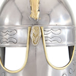 HKH Capacete Soldado Beowulf Réplica LARP - Aço Prateado