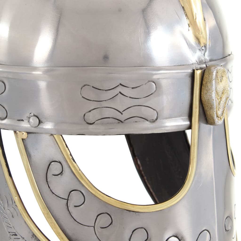 HKH Capacete Soldado Beowulf Réplica LARP - Aço Prateado