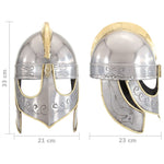 HKH Capacete Soldado Beowulf Réplica LARP - Aço Prateado