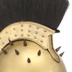 HKH Capacete de Soldado Grego Réplica LARP - Aço Bronze