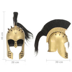HKH Capacete de Soldado Grego Réplica LARP - Aço Bronze