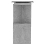 HKH Escritorio Esquinero Derivados de Madera Cemento - Gris