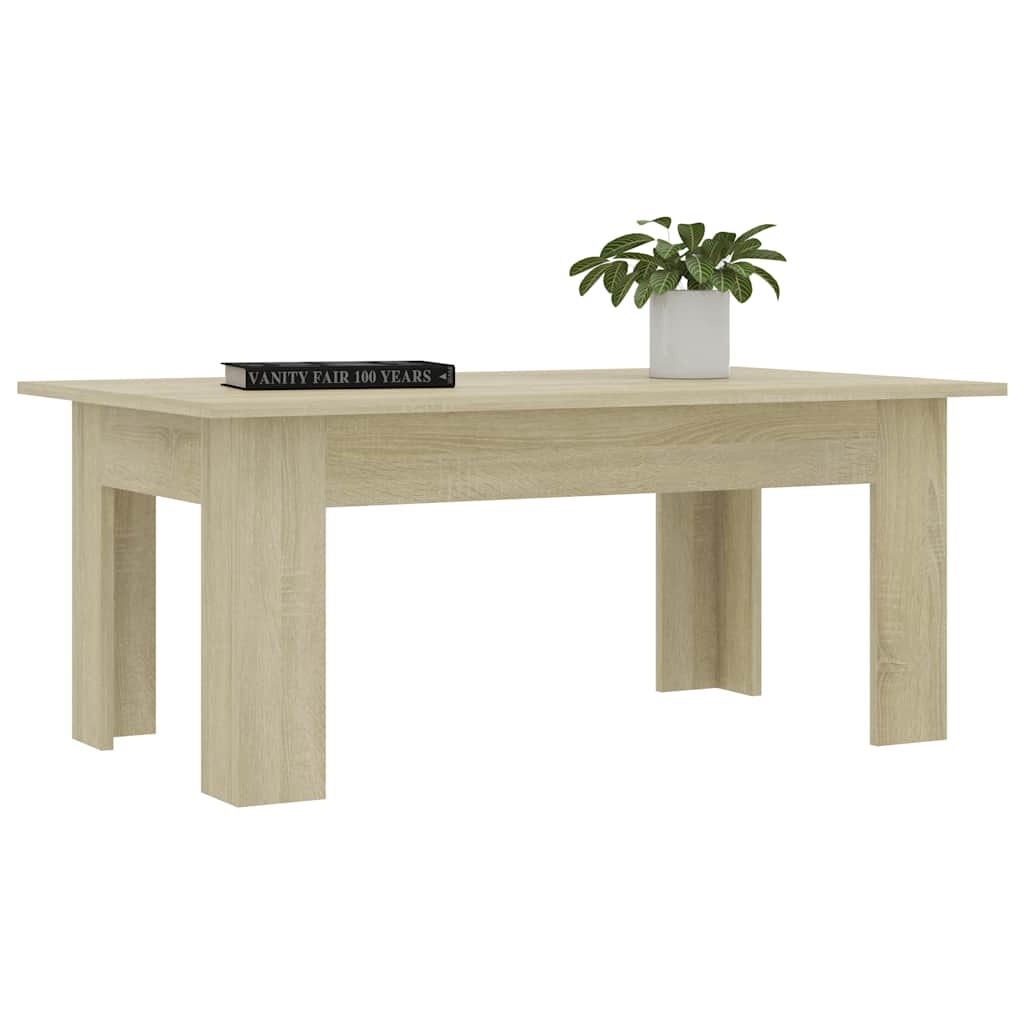 Mesa de centro HKH en aglomerado de madera de roble Sonoma