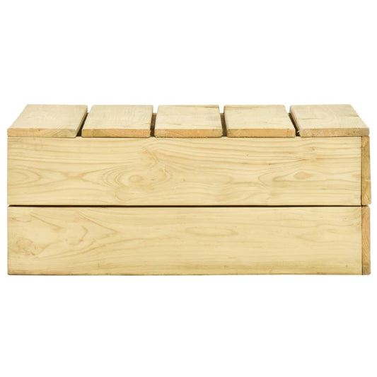 HKH Mesa de Jardim 75x75x31 Cm Madeira de Pinho Impregnada - Marrom