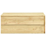 HKH Mesa de Jardim 75x75x31 Cm Madeira de Pinho Impregnada - Marrom