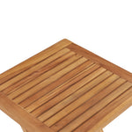 HKH Mesa de Jardim Dobrável 45x45x45 Cm Madeira de Teca Maciça - Marrom