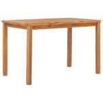 HKH Mesa de Jantar para Jardim Madeira Teca Maciça - Marrom