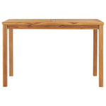 HKH Mesa de Jantar para Jardim Madeira Teca Maciça - Marrom