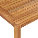 HKH Mesa de Jantar para Jardim Madeira Teca Maciça - Marrom