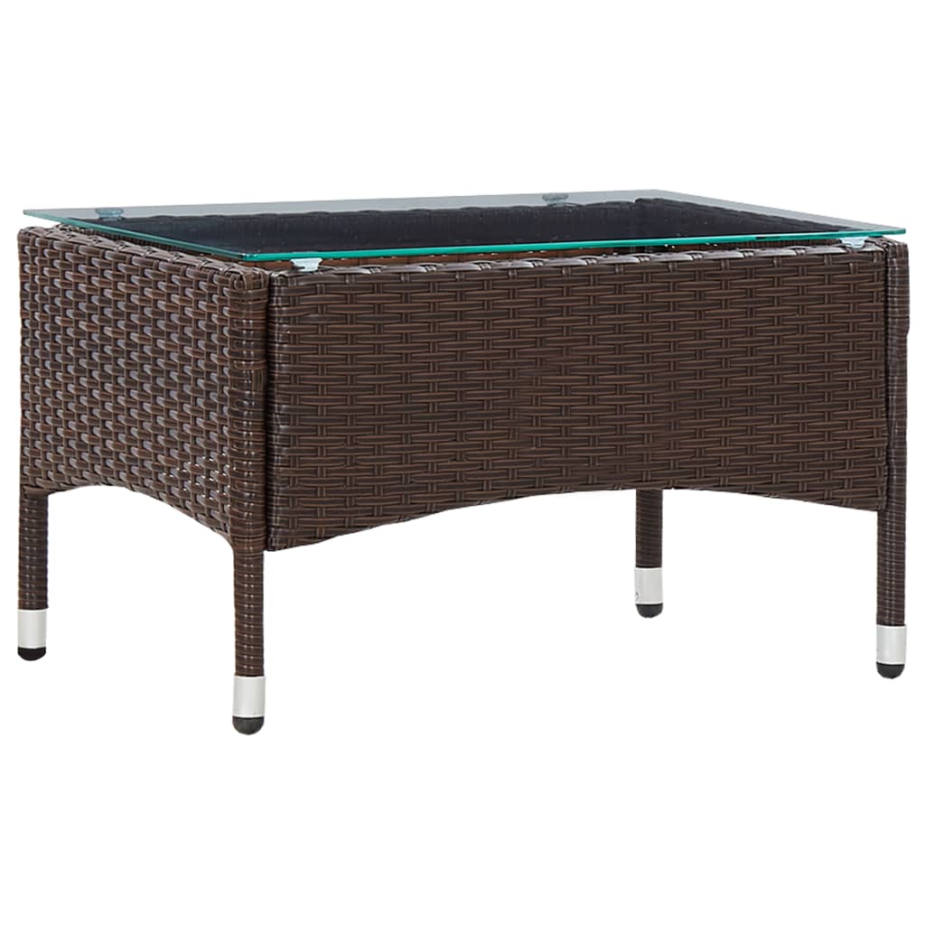 HKH Mesa de Centro 60x40x36 Cm Vime Pe Castanho - Marrom