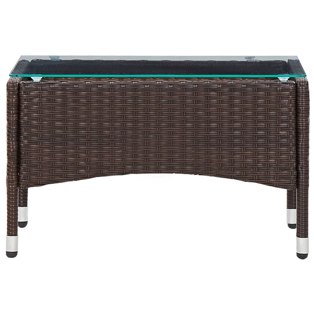 HKH Mesa de Centro 60x40x36 Cm Vime Pe Castanho - Marrom