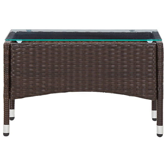 HKH Mesa de Centro 60x40x36 Cm Vime Pe Castanho - Marrom