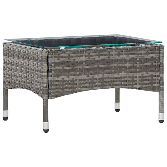 HKH Mesa de Centro 60x40x36 Cm Vime Pe - Cinzento