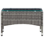 HKH Mesa de Centro 60x40x36 Cm Vime Pe - Cinzento