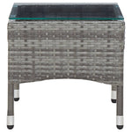HKH Mesa de Centro 60x40x36 Cm Vime Pe - Cinzento