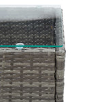 HKH Mesa de Centro 60x40x36 Cm Vime Pe - Cinzento