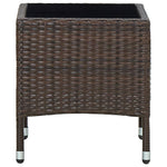 HKH Mesa de Jardim 40x40x45 Vime Pe Castanho - Marrom