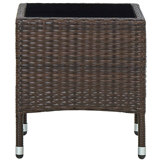 HKH Mesa de Jardim 40x40x45 Vime Pe Castanho - Marrom