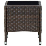 HKH Mesa de Jardim 40x40x45 Vime Pe Castanho - Marrom