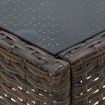 HKH Mesa de Jardim 40x40x45 Vime Pe Castanho - Marrom