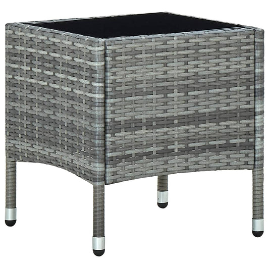 HKH Mesa de Jardim 40x40x45 Vime Pe - Cinzento