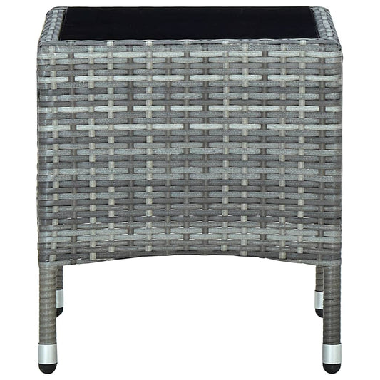 HKH Mesa de Jardim 40x40x45 Vime Pe - Cinzento