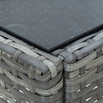 HKH Mesa de Jardim 40x40x45 Vime Pe - Cinzento
