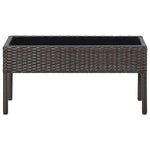HKH Mesa de Jardim 75x40x37 Vime Pe Castanho - Marrom
