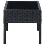 HKH Mesa de Jardim 75x40x37 Vime Pe - Preto