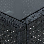 HKH Mesa de Jardim 75x40x37 Vime Pe - Preto