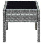 HKH Mesa de Jardim 75x40x37 Vime Pe - Cinzento