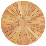 HKH Mesa de Jardim Dobrável Ã˜ 60 Cm Madeira de Teca Maciça - Marrom