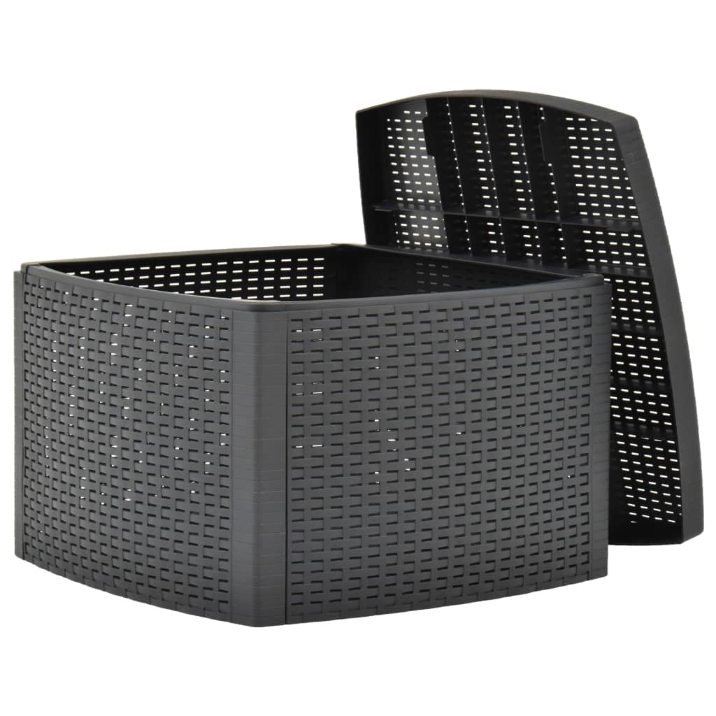 HKH Mesa de Apoio 54x54x36,5 Cm Plástico - Antracite