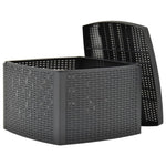 HKH Mesa de Apoio 54x54x36,5 Cm Plástico - Antracite
