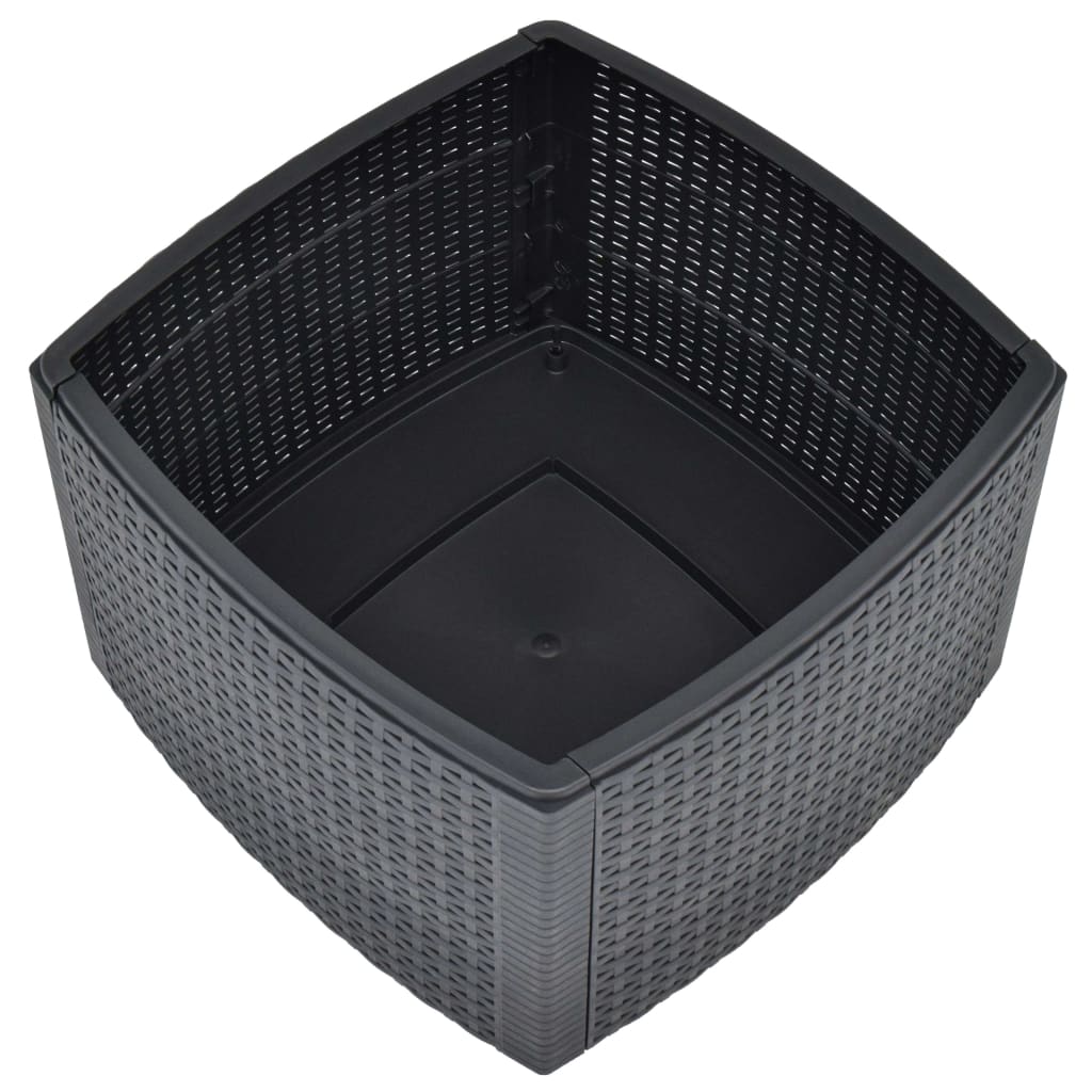 HKH Mesa de Apoio 54x54x36,5 Cm Plástico - Antracite