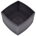 HKH 6 Pcs Conjunto de Sofás P/ Jardim com Almofadões Vime Pe - Bege