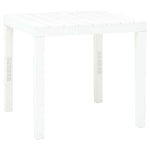 HKH Mesa de Jardim 78x78x72 Cm Plástico - Branco