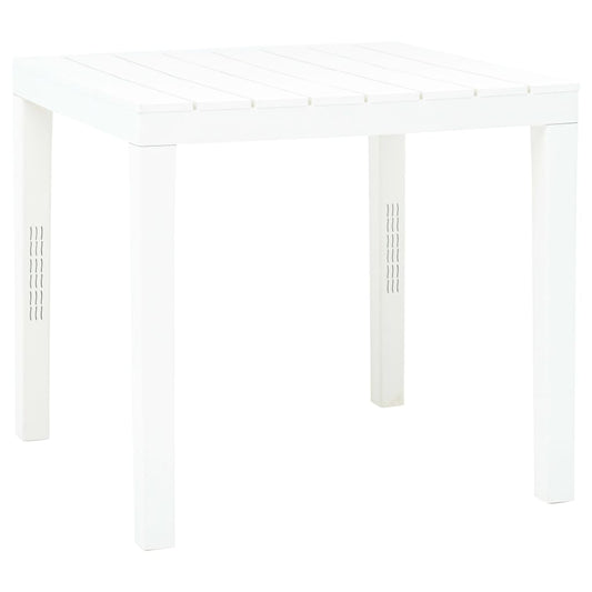 HKH Mesa de Jardim 78x78x72 Cm Plástico - Branco