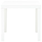 HKH Mesa de Jardim 78x78x72 Cm Plástico - Branco
