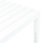 HKH Mesa de Jardim 78x78x72 Cm Plástico - Branco