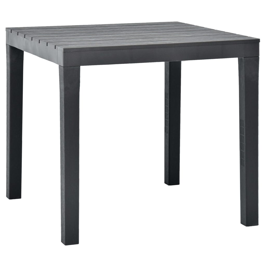 HKH Mesa de Jardim 78x78x72 Cm Plástico - Antracite