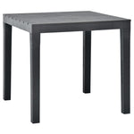 HKH Mesa de Jardim 78x78x72 Cm Plástico - Antracite